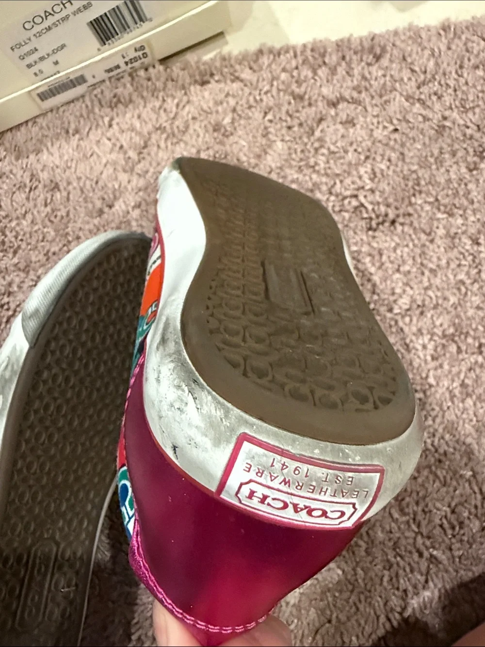 Coach Barrett Colorful Multicolor Graphic Pattern Sneakers